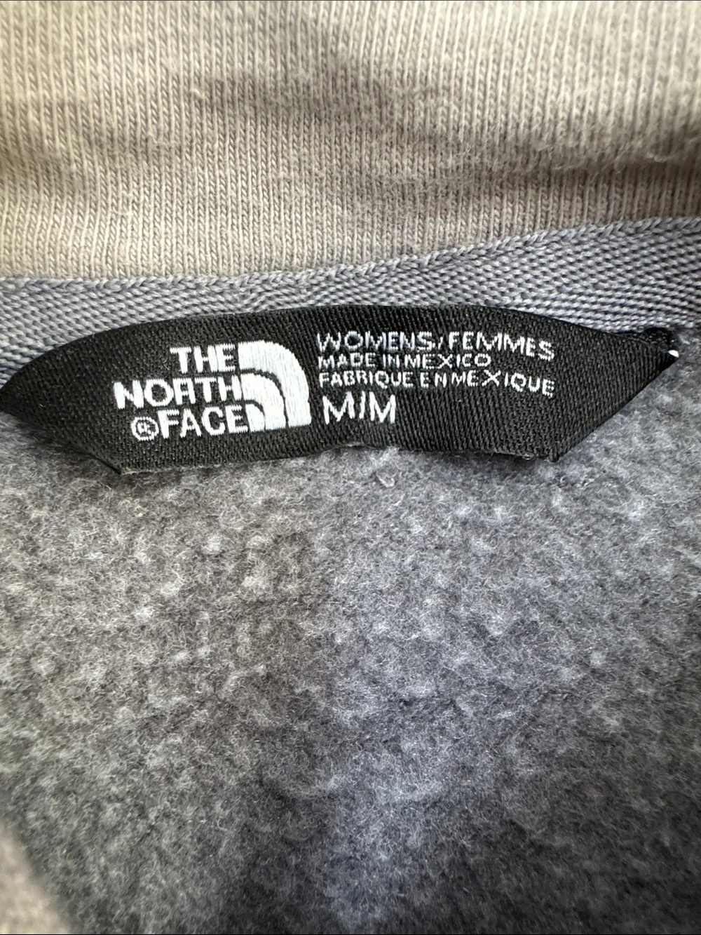 The North Face Women’s Charcoal Gray Hoodie with White Logo - Picture 2 of 2